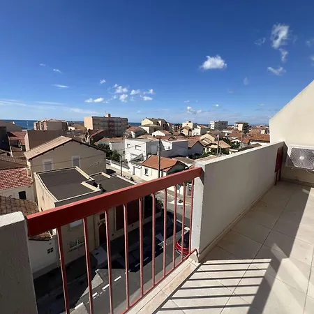 T2 Avec Climatisation, Balcon Vue Mer, 250m De La - Fr-1-701-83 Apartment Valras-Plage